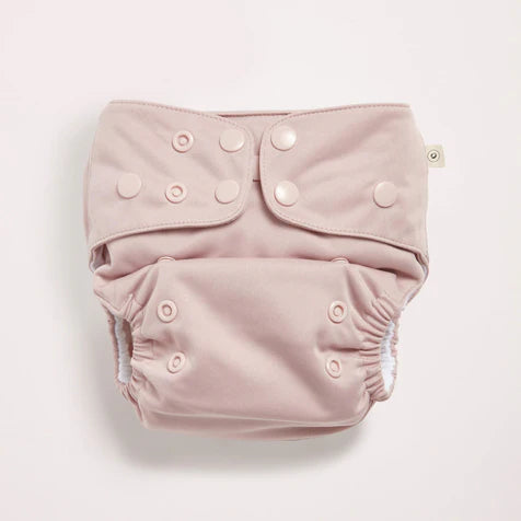 Modern Cloth Nappy-Dusty Rose-One size 3.5kg-16kg