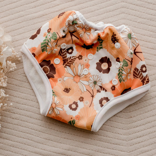 Training Pants-Retro Flowers