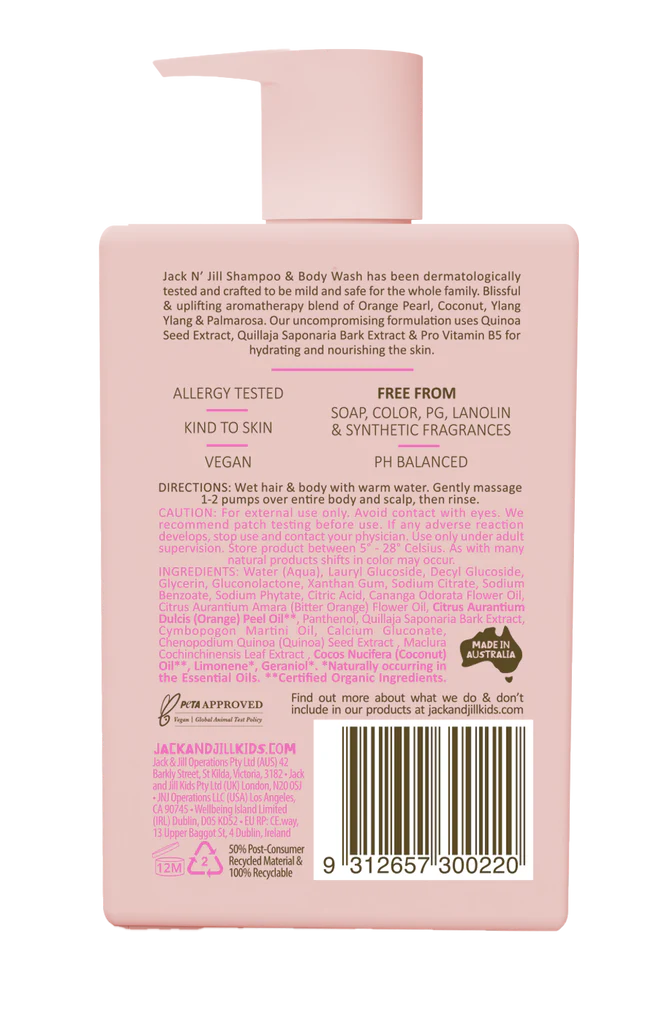 Natural Bathtime Shampoo & Body Wash 300ml