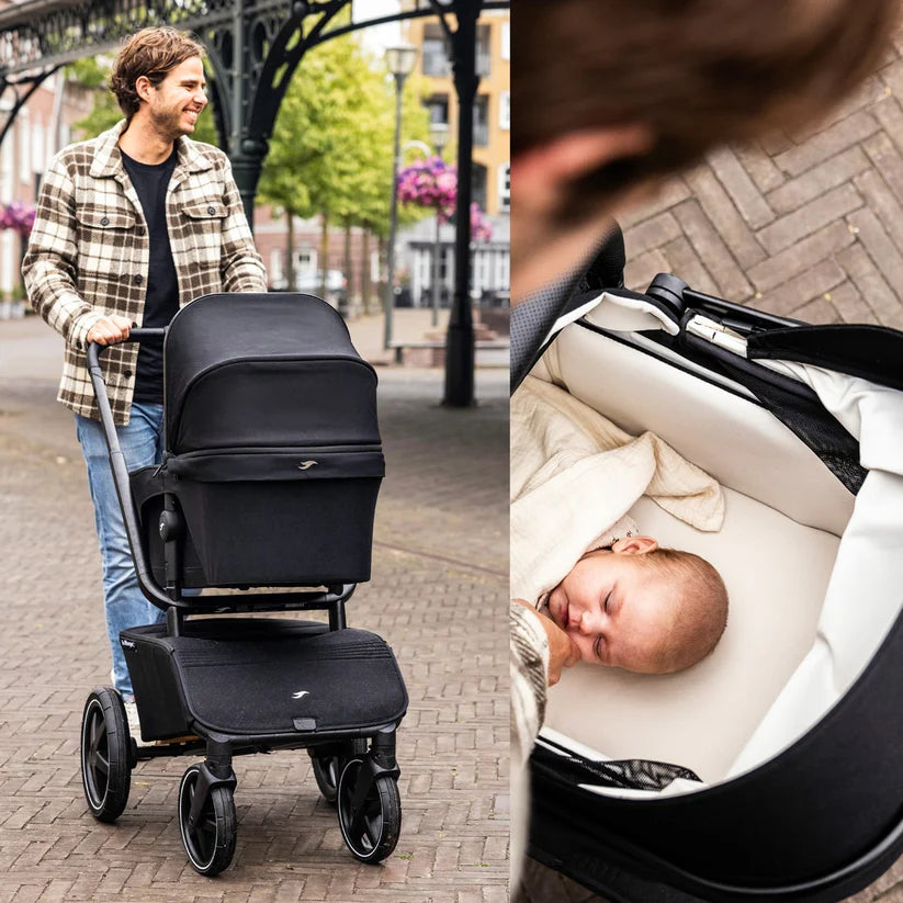 The Jiffle wagon 6 in 1 Stroller- Black