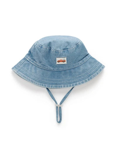 Denim Sunhat- Faded Denim