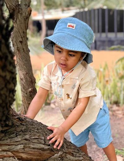 Denim Sunhat- Faded Denim