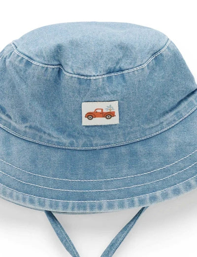 Denim Sunhat- Faded Denim