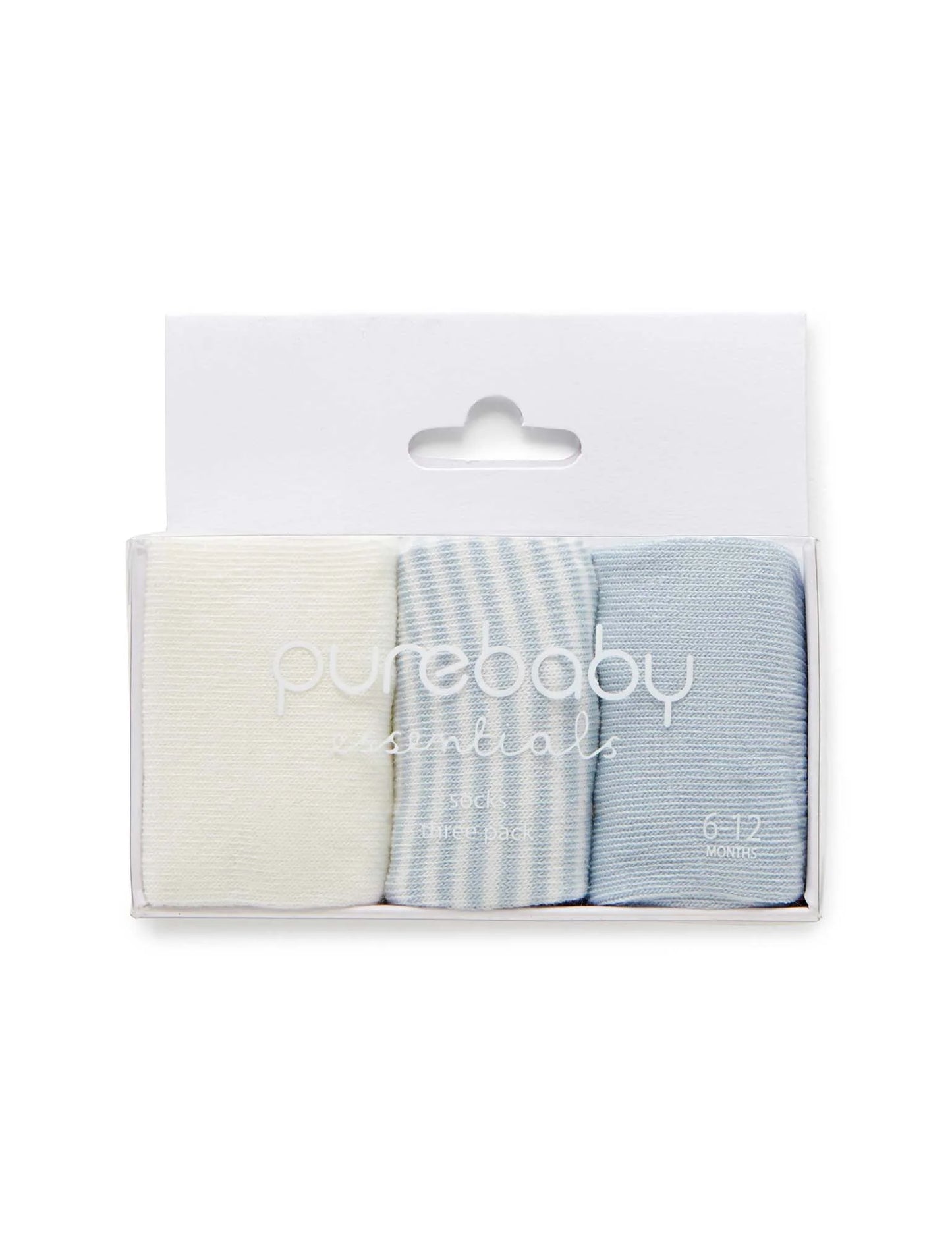 3 Sock Pack -Blue