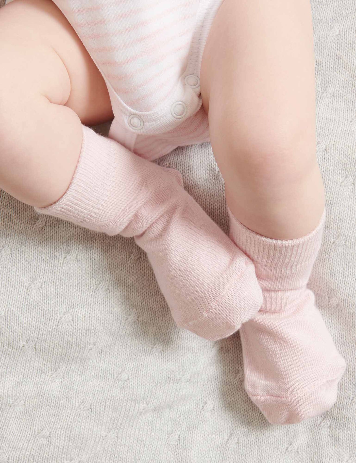 3 Sock Pack -Pale Pink