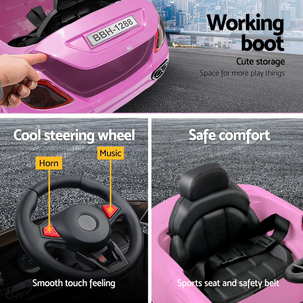 Rigo Ride On Car Kids Electric Ride On Cars SUV Remote 12V Pink