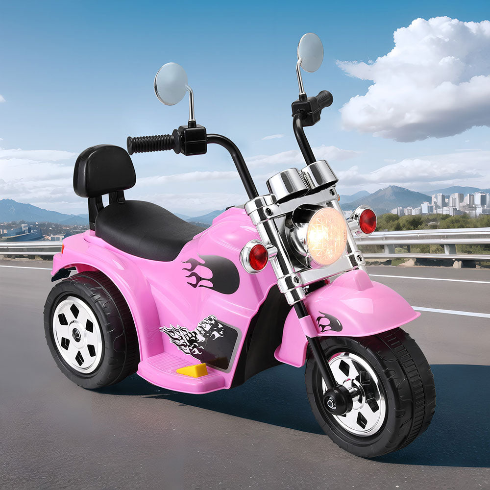 Rigo Kids Ride On Motorbike Motorcycle Car Pink