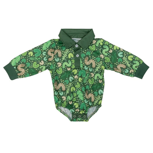 Baby Fishing Shirt One Piece Rainforest