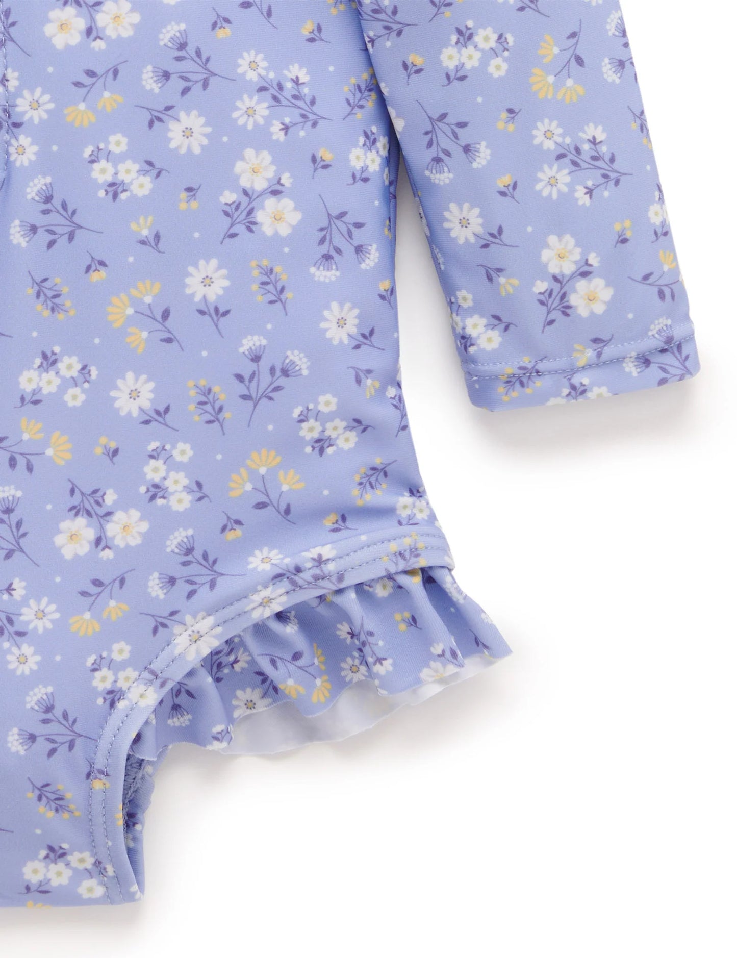 PRINTED L/S SWIMSUIT- Daisy Print