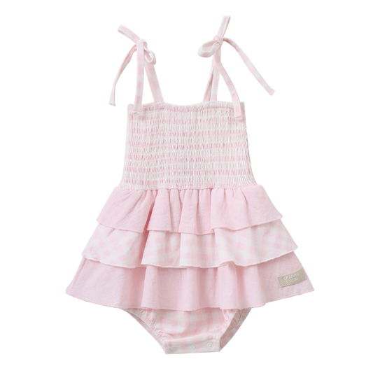 Tilli Check Bodysuit Dress