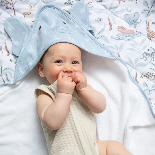 Hooded Towel - Safari Elephant