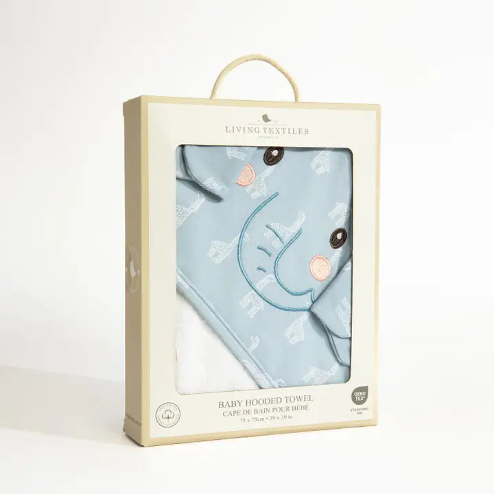 Hooded Towel - Safari Elephant
