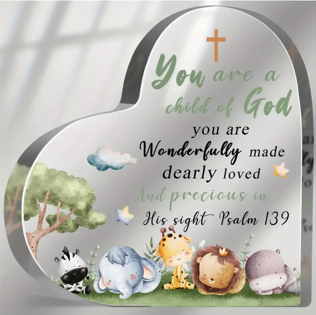 Acrylic Heart -Confirmation Gift