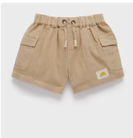LINEN BLEND SHORT- Driftwood