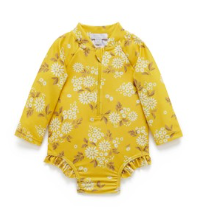 Long Sleeve Swimsuit African Daisy