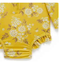 Long Sleeve Swimsuit African Daisy