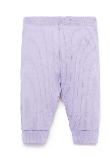 Lilac Rib Leggings