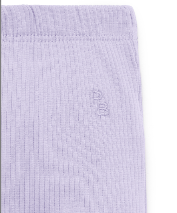 Lilac Rib Leggings