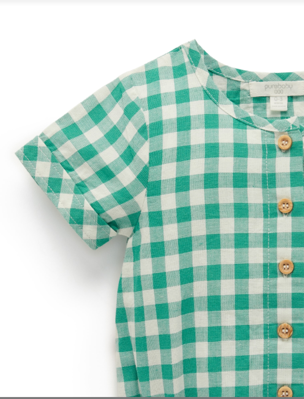 Palm Gingham Bodysuit