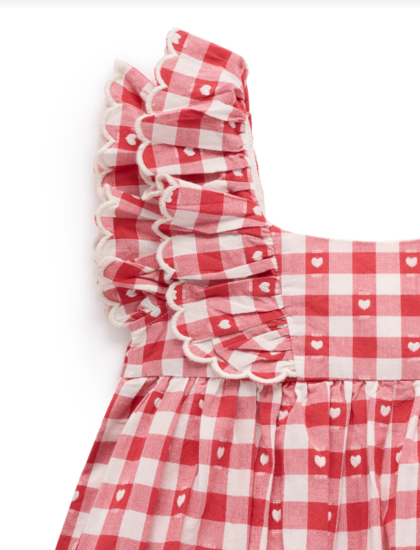 Gingham Dress -Heart