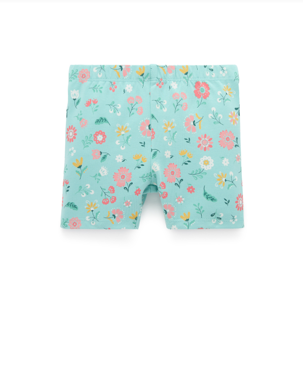 Bike Shorts- Guava Floral