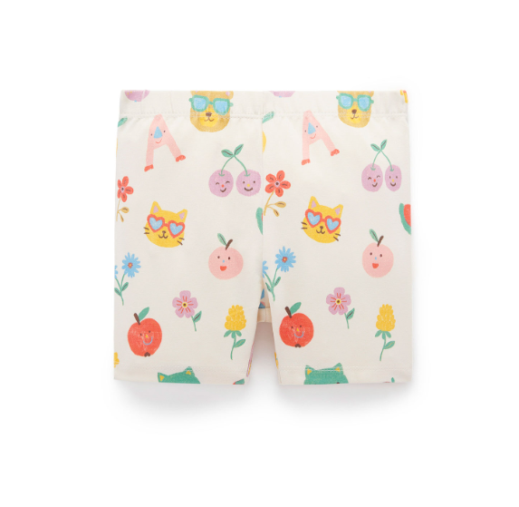 Bike Shorts- Friendship Print