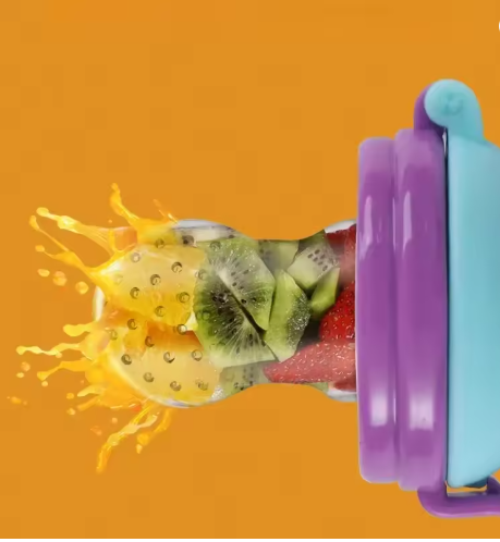 BPA Free Silicone Baby Fruit Food Feeder - Infant Feeding Nibbler