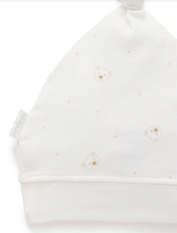 KNOT HAT 2 PACK- Vanilla Bear