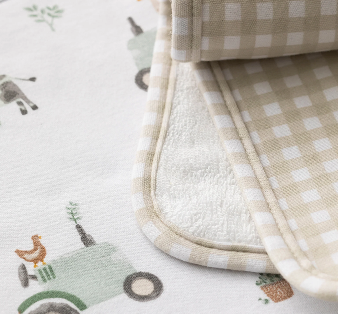 3pk Wash Cloths - Tractor Ride