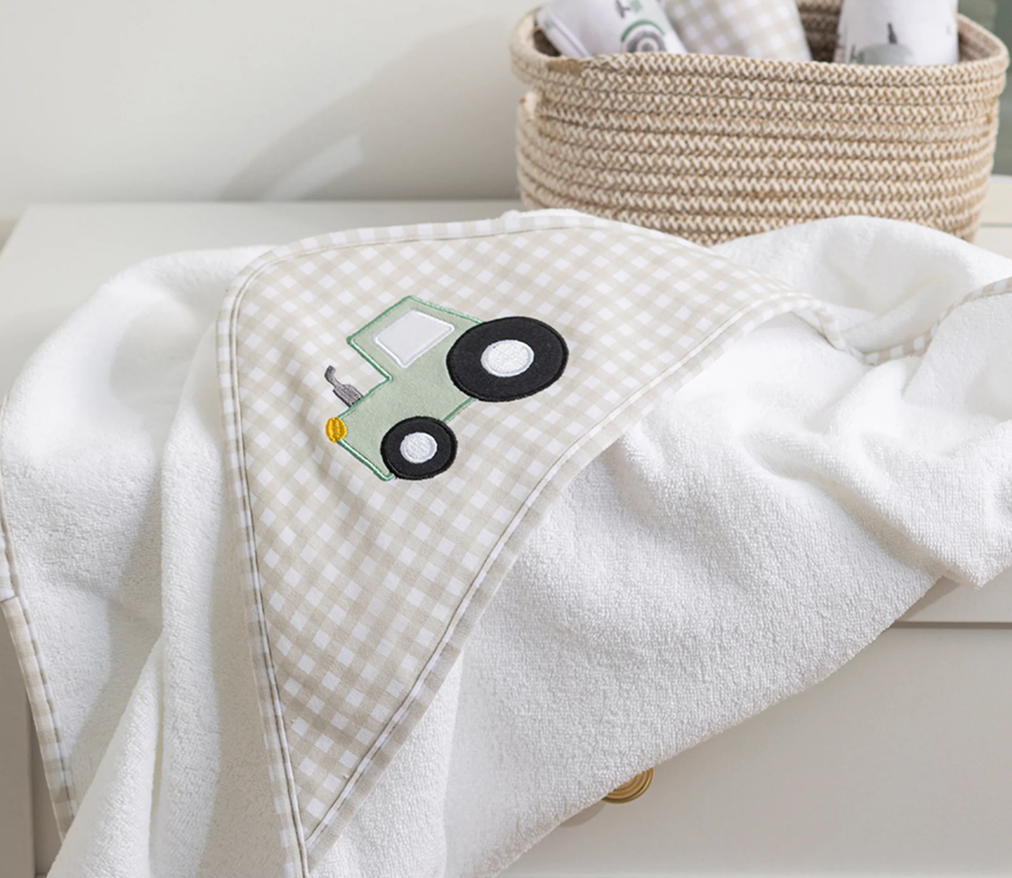 Hooded Towel - Tractor Ride