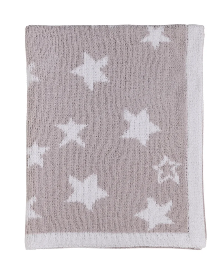 Chenille Knitted Blanket - Grey Galaxy
