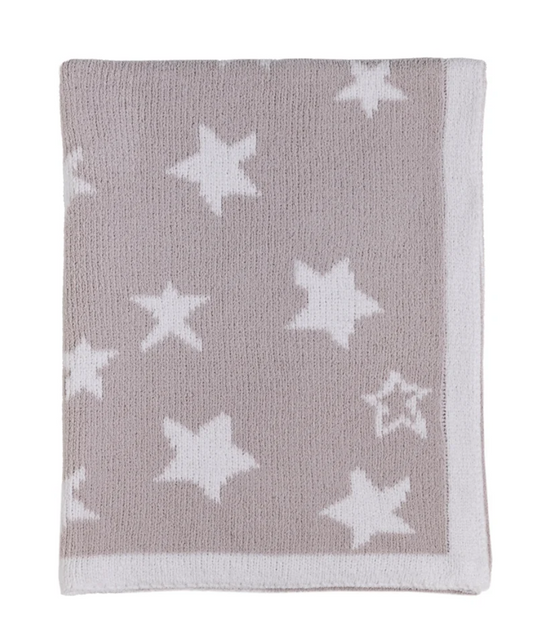 Chenille Knitted Blanket - Grey Galaxy