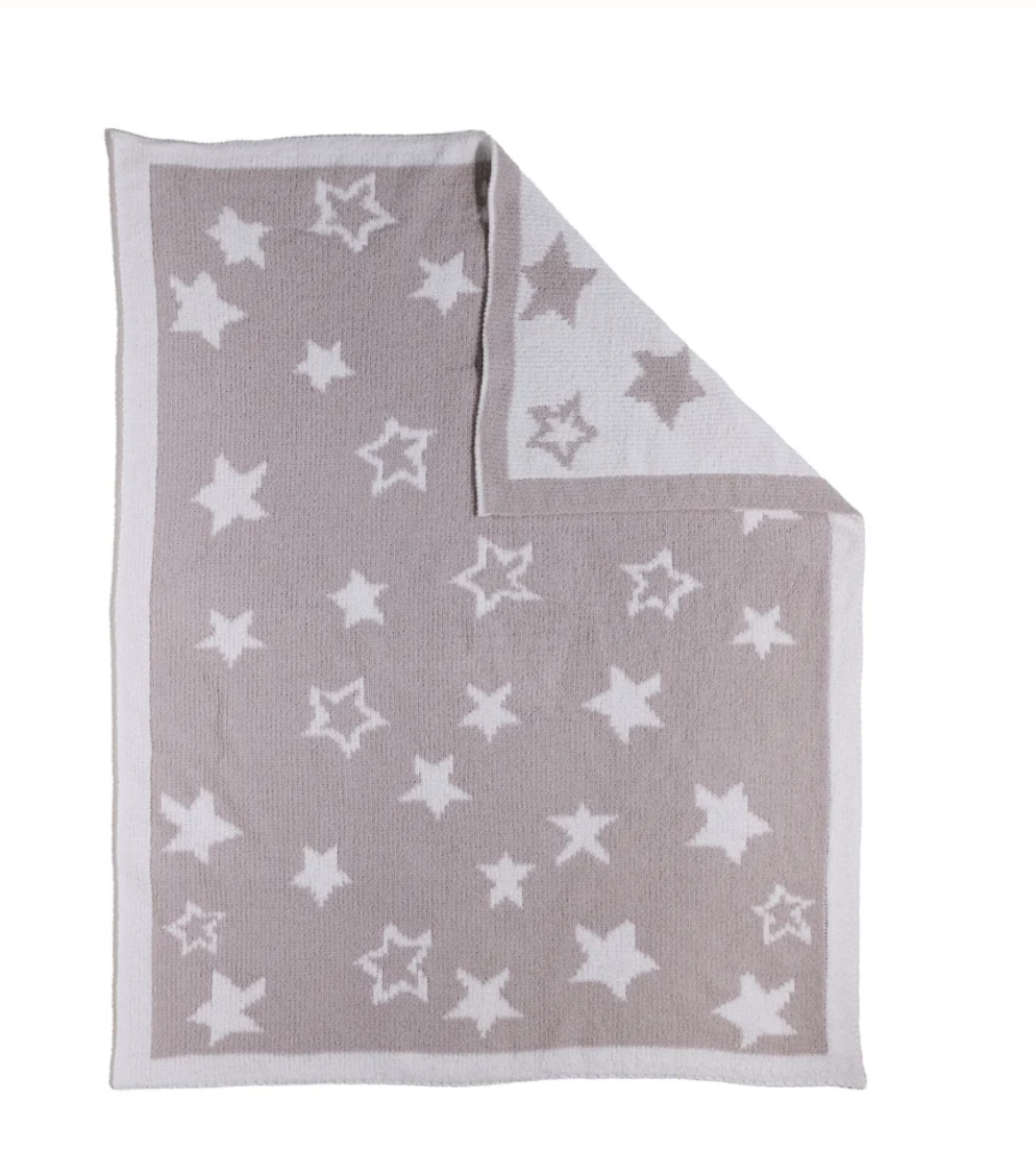Chenille Knitted Blanket - Grey Galaxy