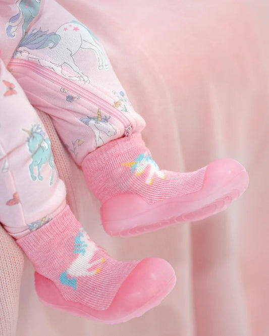 Organic Hybrid Walking Socks-Unicorn