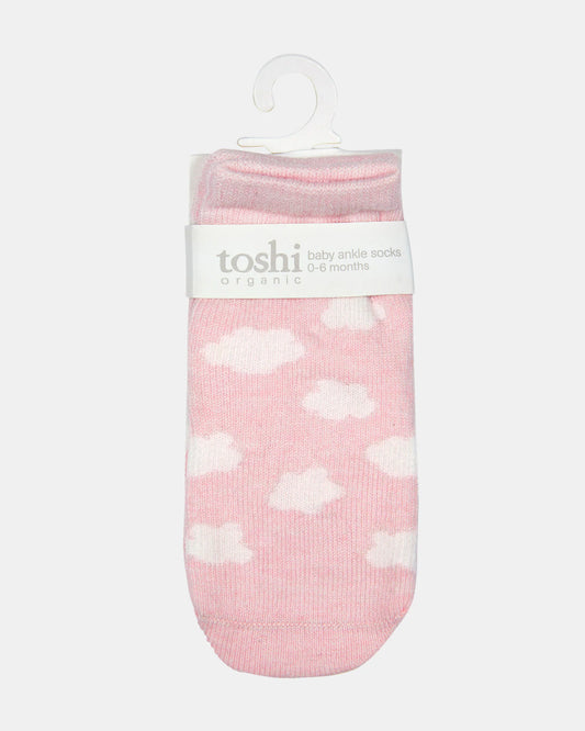 Organic Ankle Socks, Jacquard-Claudia