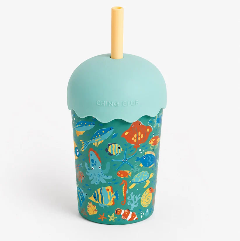 Tropical Mini Smoothie Cup and Straw- 200ml