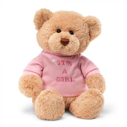 MESSAGE BEAR: IT'S A GIRL- pink