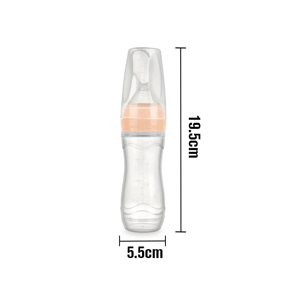 Haakaa Silicone Baby Food Dispensing Spoon - grey