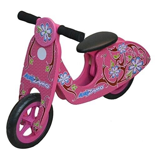 Kidzamo Maria Pink Wooden Balance Scooter 12 for Kids