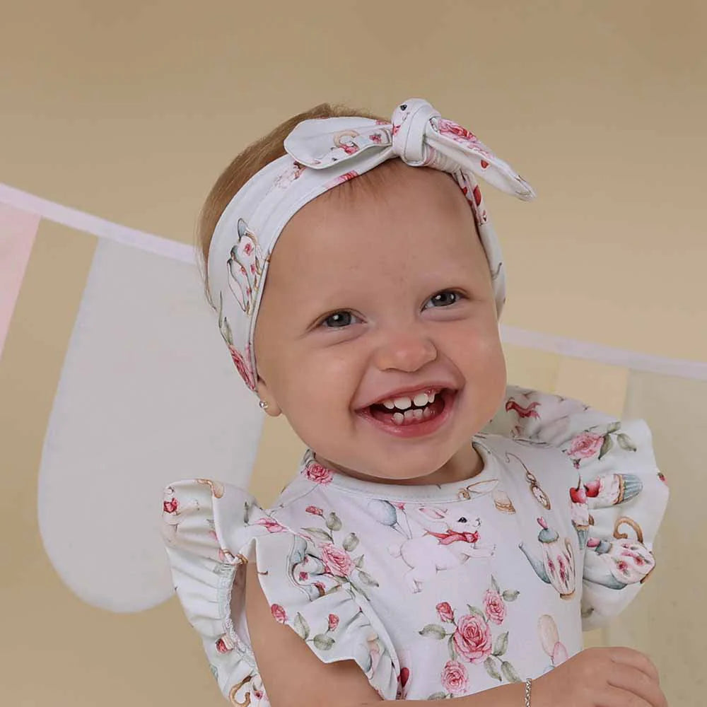 Frill Snuggle Bib-White Rabbit