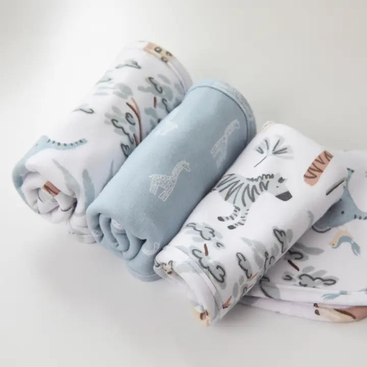 3 Pack Wash cloths - Wild Safari