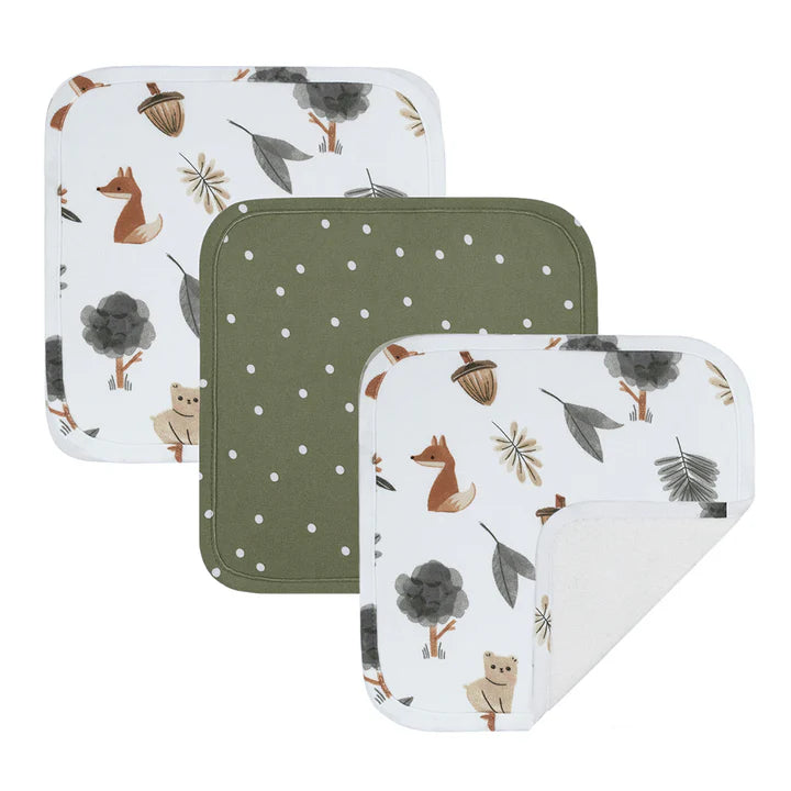 3 Pack Wash cloths -Forest Retreat