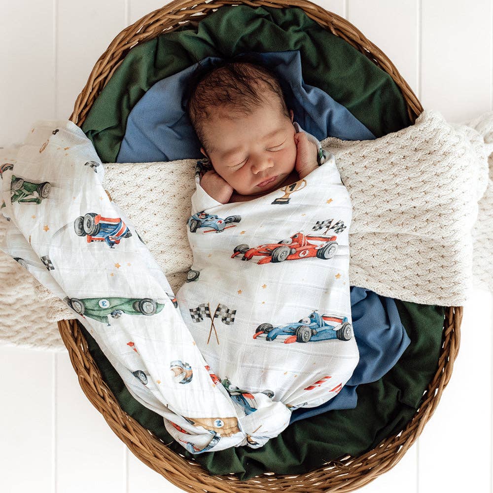 Little Racers Organic Muslin Wrap