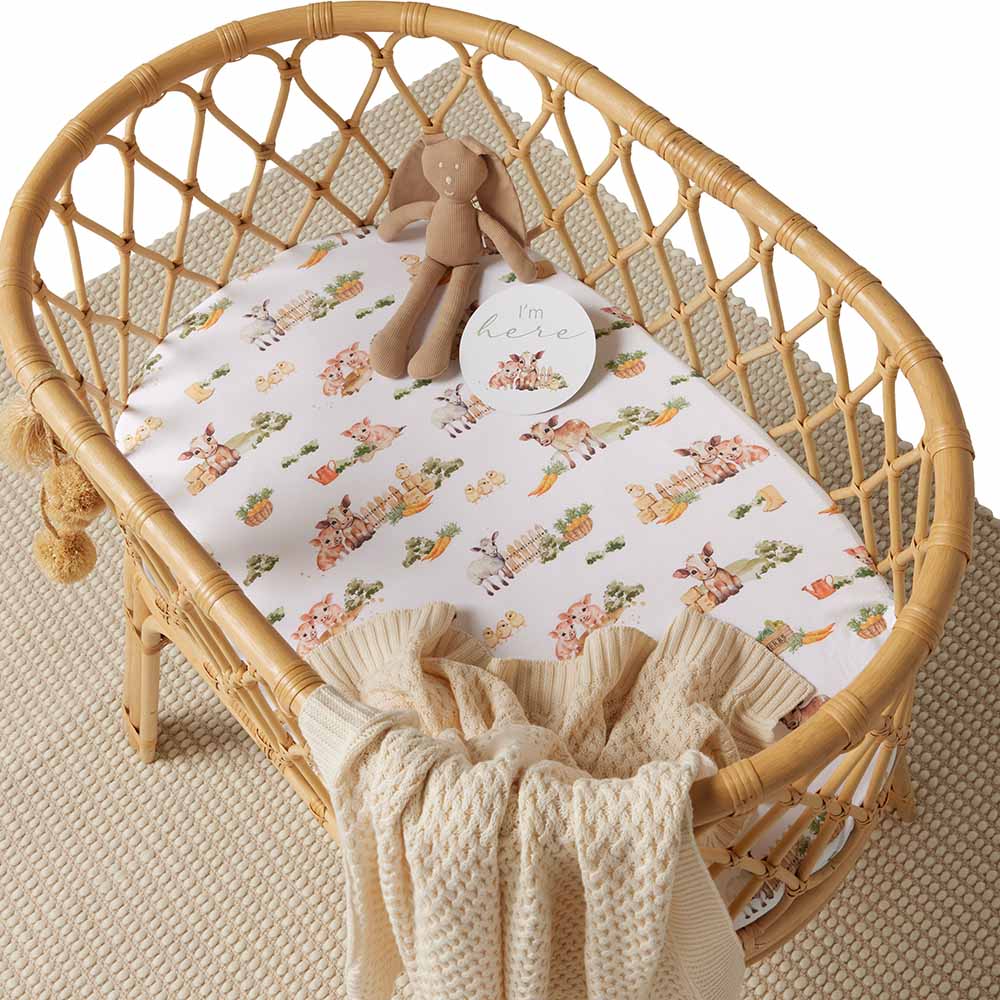 Farm Organic Bassinet/Change Pad Cover