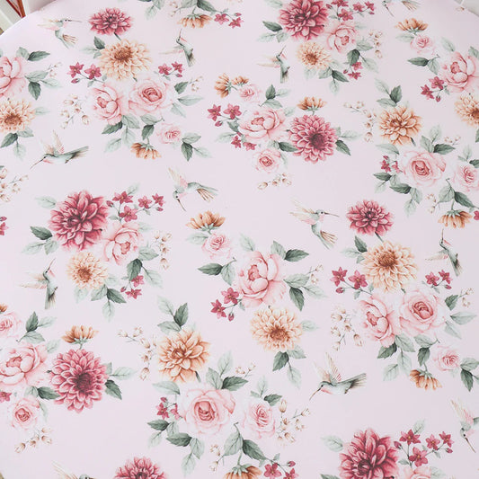 Birds & Blooms Organic Fitted Cot Sheet