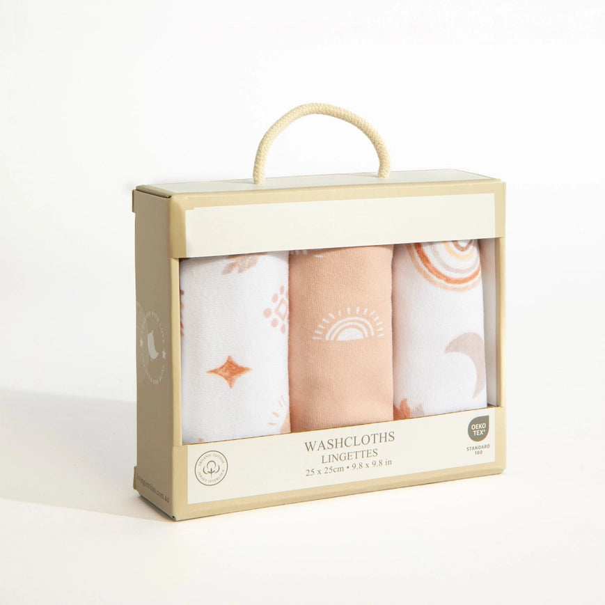 3 Pack Wash cloths - Bohemian Bliss