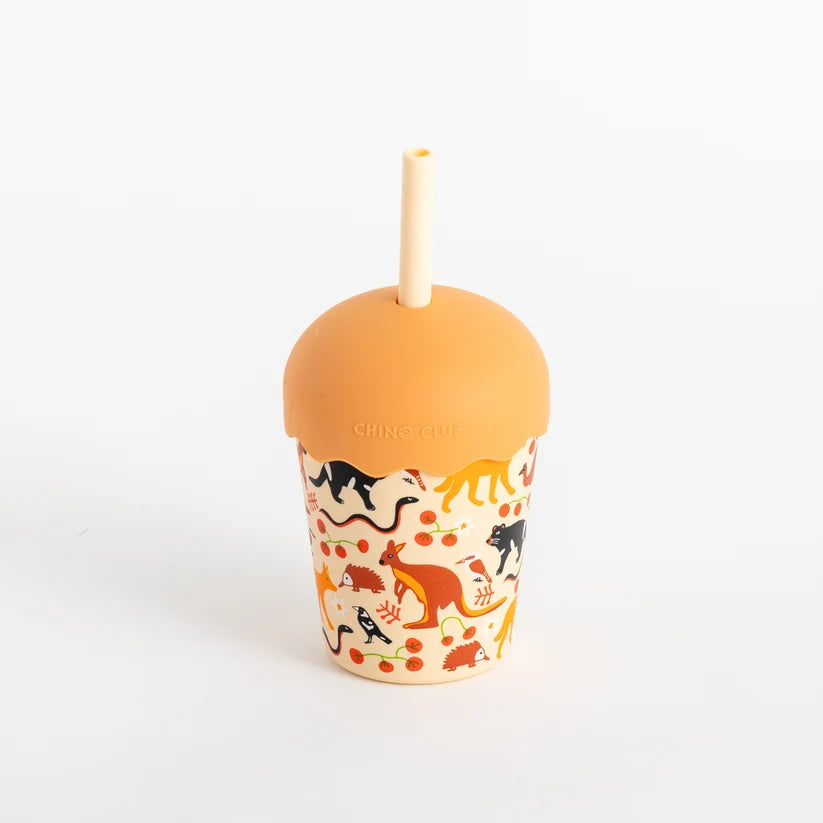 Aussie Animals Mini Smoothie Cup and Straw- 200ml