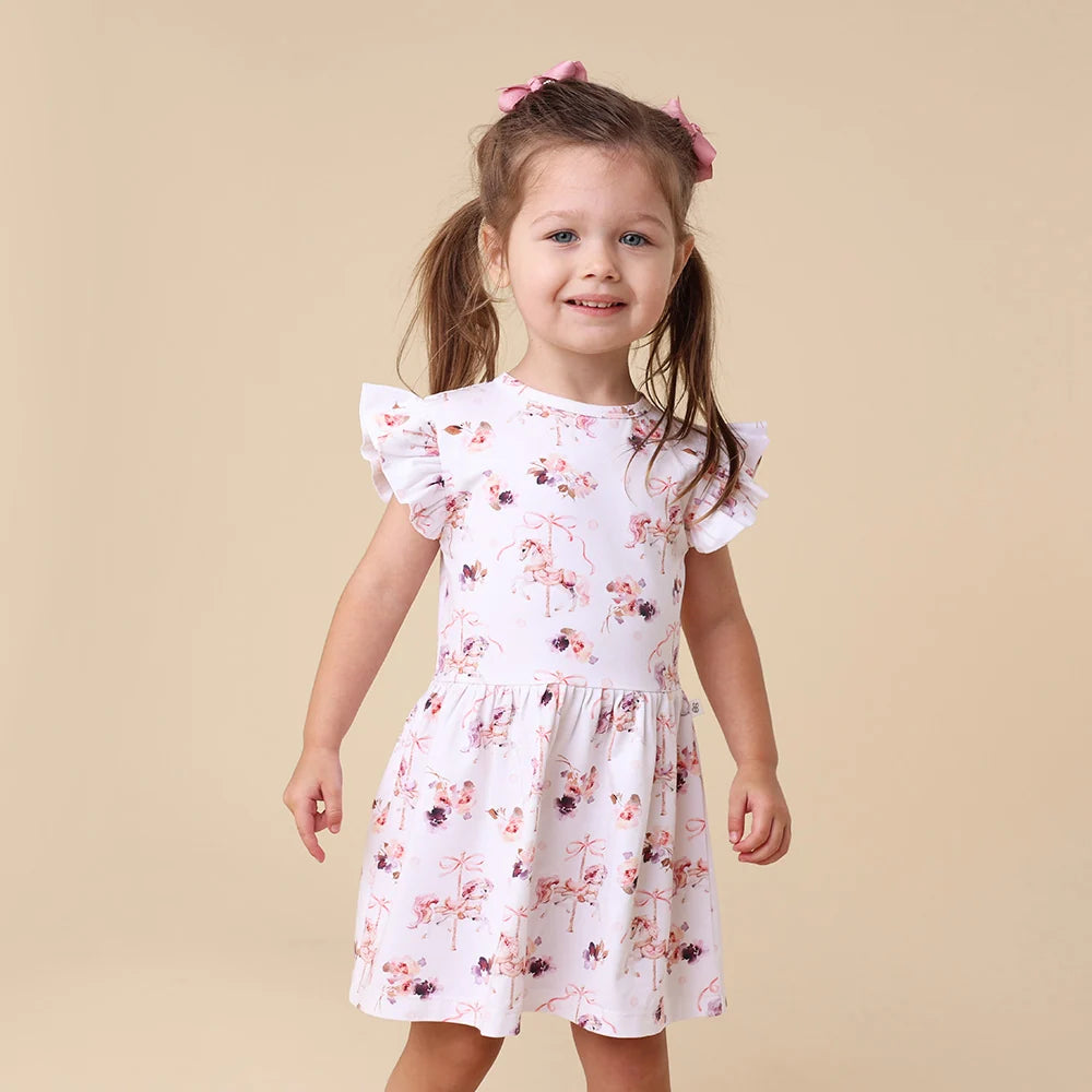 Carousel Short Sleeve Organic Dress