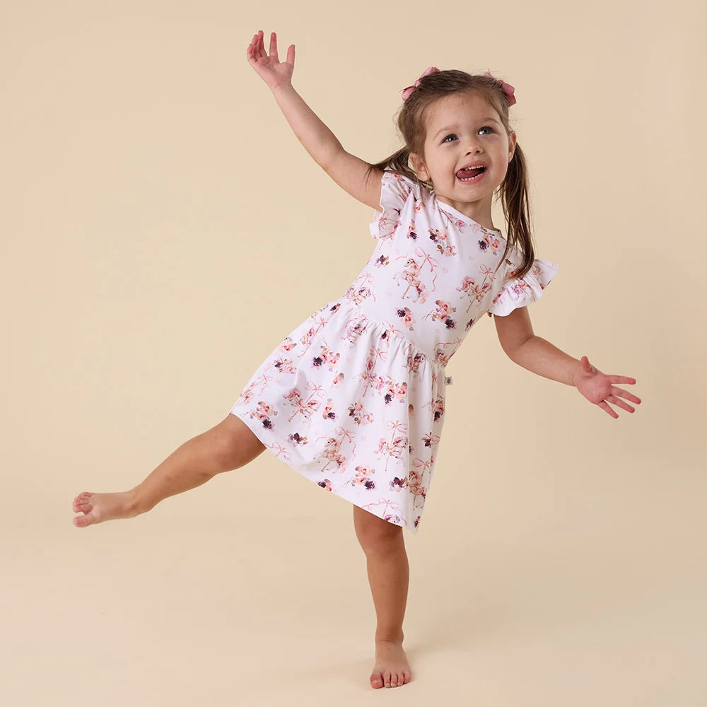 Carousel Short Sleeve Organic Dress