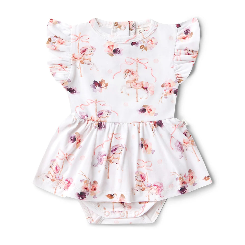Carousel Short Sleeve Organic Dress